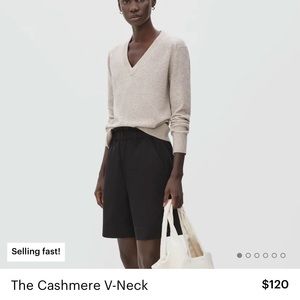 Everlane V-Neck Cashmere Sweater - NEW WITHOUT TAGS